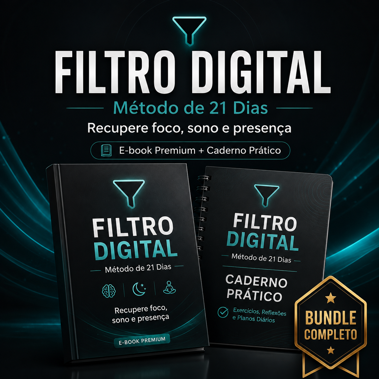 E-book Premium e Caderno Prático Premium do Filtro Digital